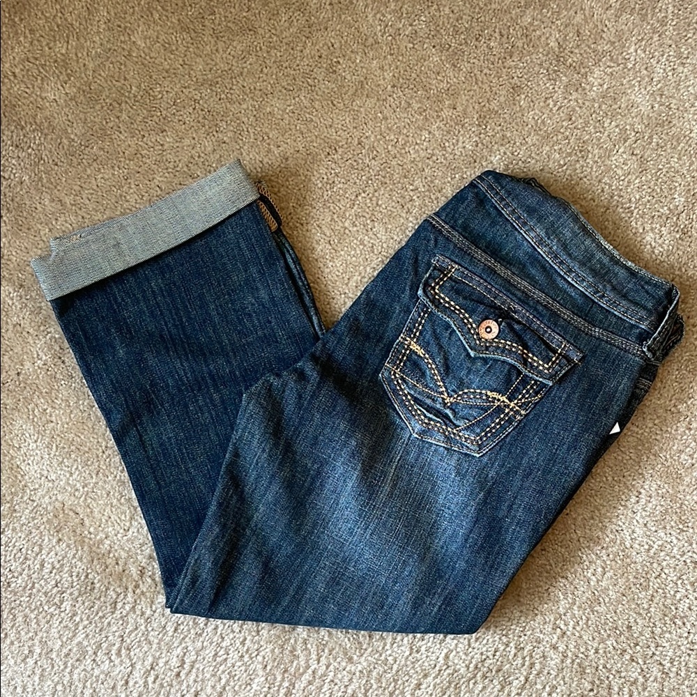 Refuge Women's Cropped Blue Jeans - Size 10